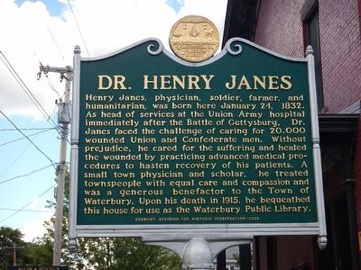 Dr. Henry Janes Marker image. Click for full size.