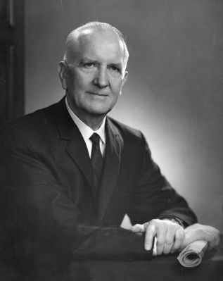 Dr. John L. Plyler, Furman University president (1939-1964) image. Click for full size.