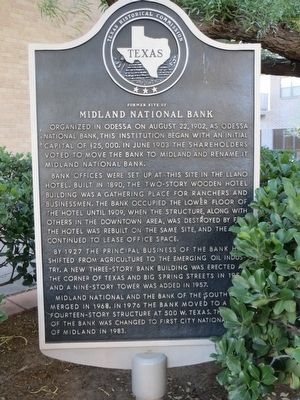 Former Site of Midland National Bank Marker image. Click for full size.