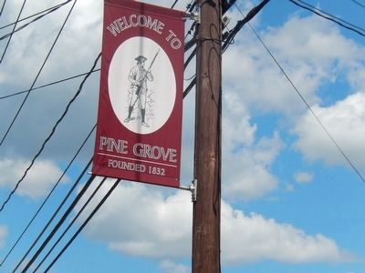 Street Banner-Welcome to Pine Grove Founded 1832 image. Click for full size.