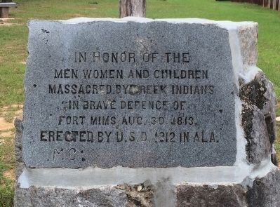 Fort Mims Massacre Marker image. Click for full size.