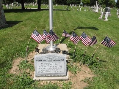 Asbury Veterans Monument Marker. Click for full size. Asbury Veterans Monument Marker image. Click for full size.