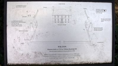 Diagram of Wilton plantation at the original site. image. Click for full size.