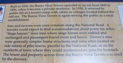 Buena Vista Tavern Marker image. Click for full size.