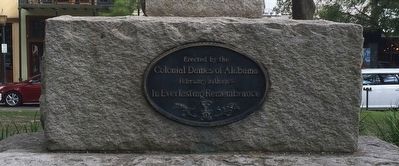 Erected by Colonial Dames of Alabama. Click for full size. Erected by Colonial Dames of Alabama image. Click for full size.