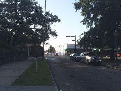 The view north towards Dauphin Street. image. Click for full size.