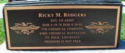 Ricky M. Rodgers Marker image. Click for full size.