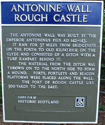 Antonine Wall Rough Castle Marker image. Click for full size.
