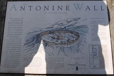 The Antonine Wall at Rough Castle Marker 1 image. Click for full size.