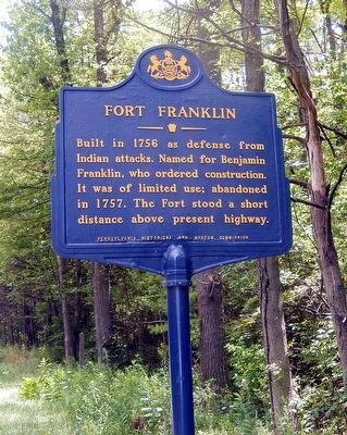 Fort Franklin Marker. Click for full size. Fort Franklin Marker image. Click for full size.