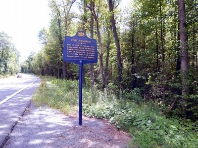 Fort Franklin Marker. Click for full size. Fort Franklin Marker image. Click for full size.