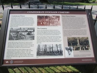 Confederate Stockade Cemetery Marker image. Click for full size.