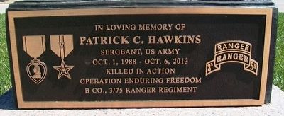 Patrick C. Hawkins Marker. Click for full size. Patrick C. Hawkins Marker image. Click for full size.
