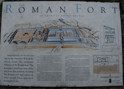 The Roman Fort Marker image. Click for full size.