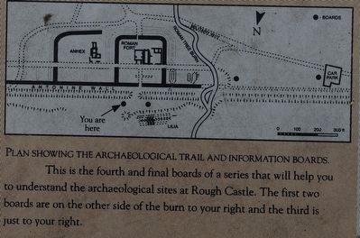 The Roman Fort Marker Map Illustration image. Click for full size.