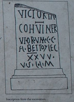 Inscription from Excavation image. Click for full size.