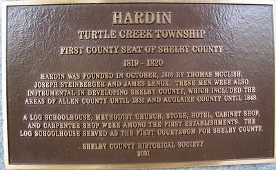Hardin Marker. Click for full size. Hardin Marker image. Click for full size.