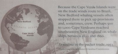 Cape Verde to New Bedford Marker image. Click for full size.