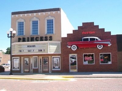 The Princess Theater and Marker. Click for full size. The Princess Theater and Marker image. Click for full size.