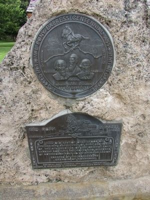 The Pony Express Marker. Click for full size. The Pony Express Marker image. Click for full size.