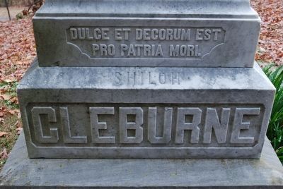 Patrick Ronayne Cleburne Front Lower. Click for full size. Patrick Ronayne Cleburne Front Lower image. Click for full size.