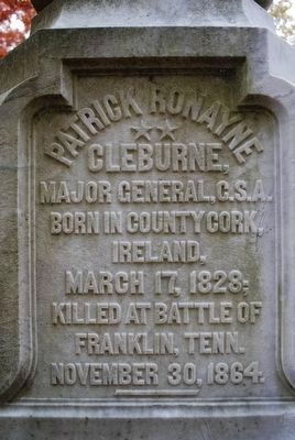 Patrick Ronayne Cleburne Front Upper. Click for full size. Patrick Ronayne Cleburne Front Upper image. Click for full size.