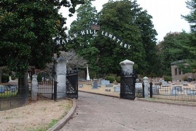 Entrance to Maple Hill Cemetery image. Click for full size.