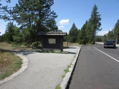 Marker in Yellowstone Nat'l Park. Click for full size. Marker in Yellowstone Nat'l Park image. Click for full size.