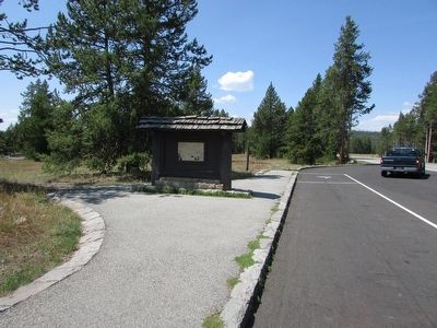 Marker in Yellowstone Nat'l Park image. Click for full size.