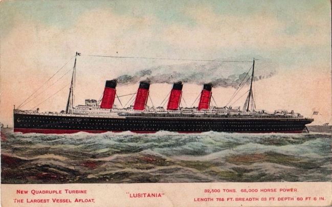 <i>S.S. Lusitania</i> image. Click for full size.