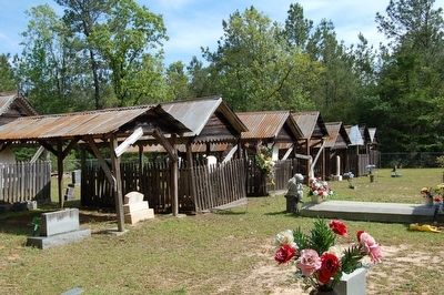 Talbert-Pierson Cemetery Grave Houses image. Click for full size.