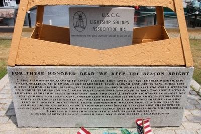 Lost Lightship Sailors Memorial Marker image. Click for full size.