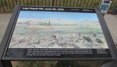 Last Stand Hill, June 25, 1876 Marker. Click for full size. Last Stand Hill, June 25, 1876 Marker image. Click for full size.