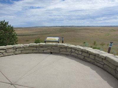 Marker on Little Bighorn Battlefield image. Click for full size.