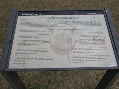 Indian Memorial Marker. Click for full size. Indian Memorial Marker image. Click for full size.