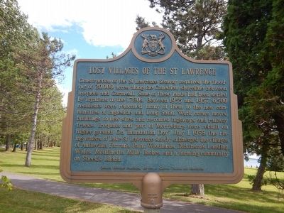 Lost Villages of the St Lawrence Marker image. Click for full size.
