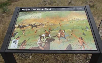 Keogh – Crazy Horse Fight Marker. Click for full size. Keogh – Crazy Horse Fight Marker image. Click for full size.