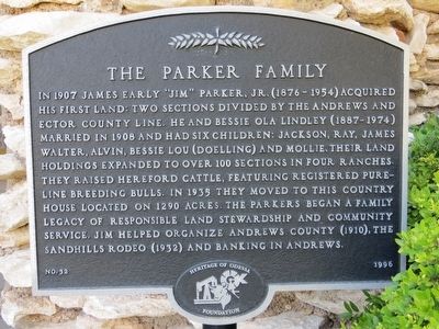 The Parker Family Marker image. Click for full size.