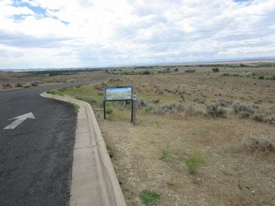 Marker on the Little Bighorn Battlefield image. Click for full size.