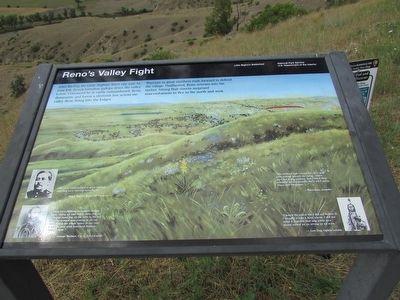 Reno’s Valley Fight Marker. Click for full size. Reno’s Valley Fight Marker image. Click for full size.