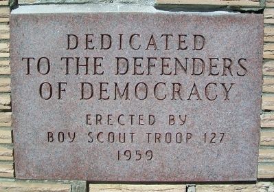 Veterans Memorial Marker. Click for full size. Veterans Memorial Marker image. Click for full size.