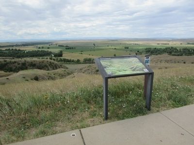 Marker on the Little Bighorn Battlefield image. Click for full size.