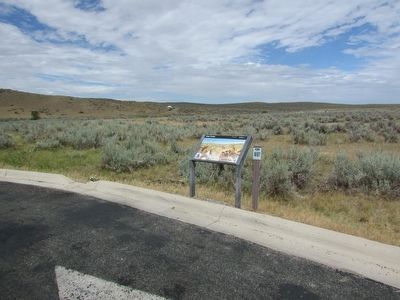 Marker on the Little Bighorn Battlefield. Click for full size. Marker on the Little Bighorn Battlefield image. Click for full size.