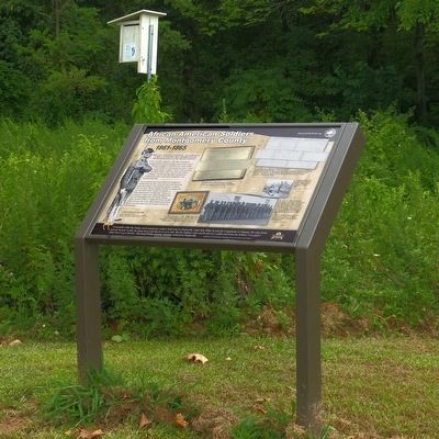 African American Soldiers from Montgomery County Marker. Click for full size. African American Soldiers from Montgomery County Marker image. Click for full size.