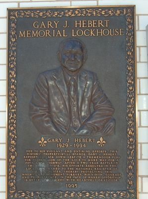 Gary J. Hebert Memorial Lockhouse Marker image. Click for full size.
