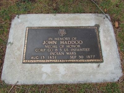 Grave of Cpl. John Haddoo image. Click for full size.