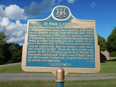 St. Paul's Church Marker. Click for full size. St. Paul's Church Marker image. Click for full size.