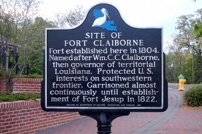 Site of Fort Claiborne Marker image. Click for full size.
