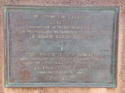 Operation Aquatint Marker. Click for full size. Operation Aquatint Marker image. Click for full size.