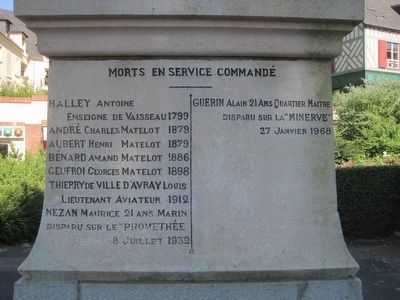 Honfleur War Memorial Marker image. Click for full size.